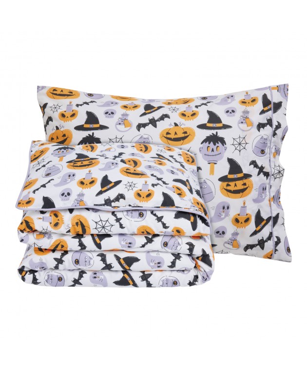 DAS KIDS ΣΕΤ ΠΑΠΛΩΜΑΤΟΘΗΚΗ ΜΟΝΗ 4967 GREY, ORANGE 160Χ240 Παιδικές Παπλωματοθήκες