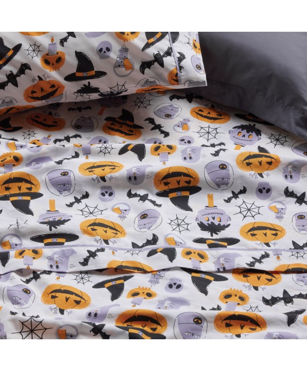 DAS KIDS ΣΕΤ ΠΑΠΛΩΜΑΤΟΘΗΚΗ ΜΟΝΗ 4967 GREY, ORANGE 160Χ240 Παιδικές Παπλωματοθήκες