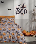 DAS KIDS ΣΕΤ ΠΑΠΛΩΜΑΤΟΘΗΚΗ ΜΟΝΗ 4968 GREY, ORANGE 160Χ240 Παιδικές Παπλωματοθήκες