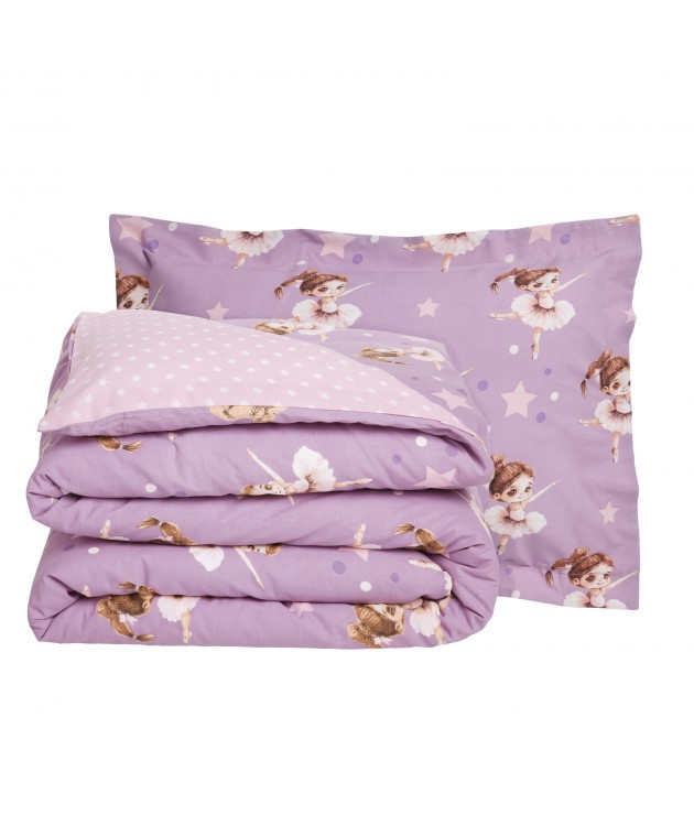 DAS KIDS ΣΕΤ ΠΑΠΛΩΜΑΤΟΘΗΚΗ ΜΟΝΗ 4972 PINK, PURPLE 160Χ240 Παιδικές Παπλωματοθήκες