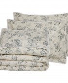 DAS HOME ΠΑΠΛΩΜΑΤΟΘΗΚΗ ΣΕΤ ΥΠΕΡΔΙΠΛΗ PRESTIGE 1712 GREY, IVORY 220Χ240 Παπλωματοθήκες Υπέρδιπλες