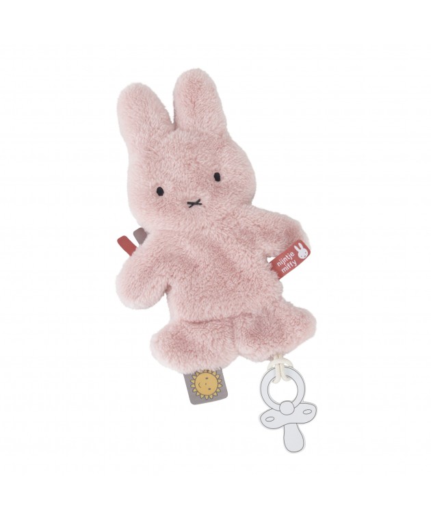 Πανάκι Παρηγοριάς με Κλιπ Πιπίλας Ροζ Fluffy Miffy Πανάκια Παρηγοριάς