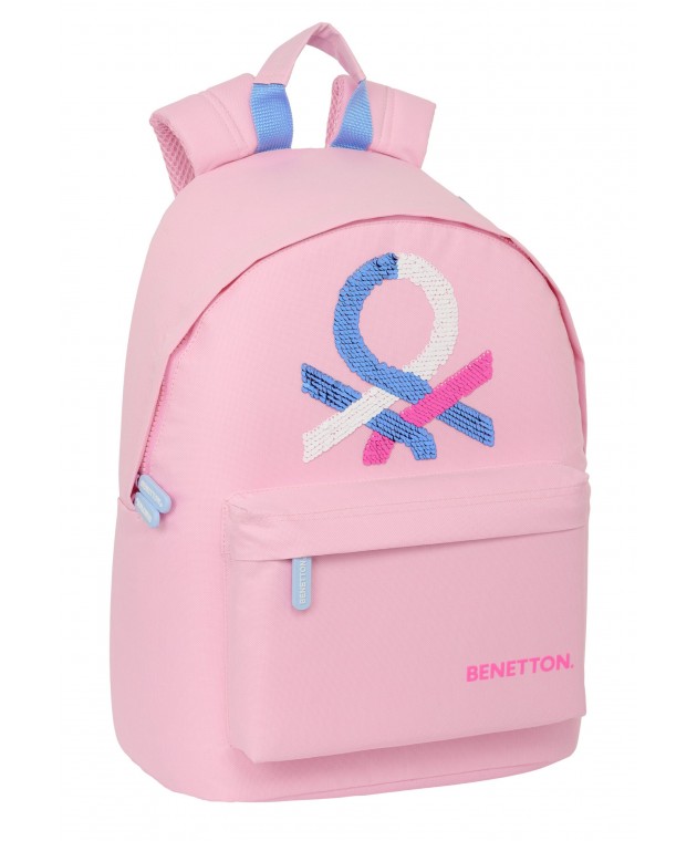 Σχολικό Σακίδιο Pink με Θήκη για Λάπτοπ - BENETTON Νηπιαγωγείου