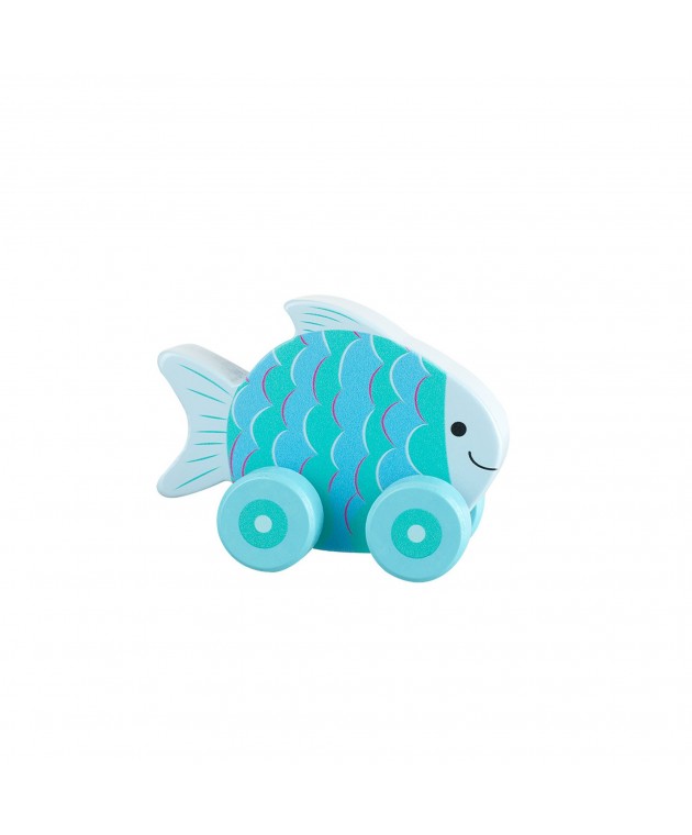 Ψαράκι Push & Pull Sea Life Orange Tree Toys