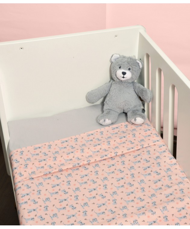 Σεντόνια Λίκνου Σετ 2τεμ. 80x100cm 100% Βαμβάκι Design 215 Oliver Baby