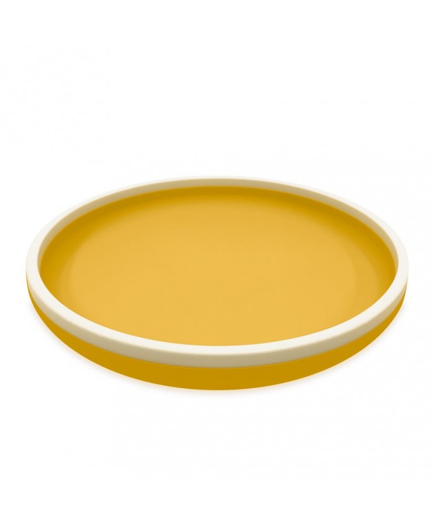 Πιάτο Σιλικόνης 18 cm - Κίτρινο - Smikkels