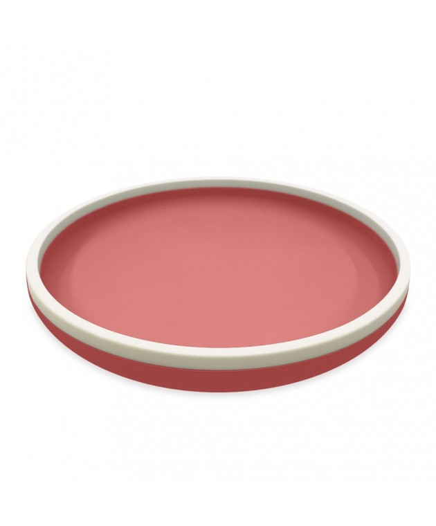 Πιάτο Σιλικόνης 18 cm - Ροζ - Smikkels