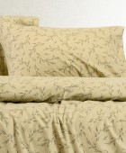 ΣΕΤ ΣΕΝΤΟΝΙΑ ΦΑΝΕΛΕΝΙΑ ΜΟΝΑ POPPY PASTEL OLIVE (170X260) Σεντόνια Φανελένια Μονά