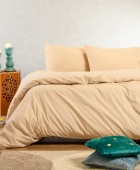 ΣΕΤ ΣΕΝΤΟΝΙΑ ΦΑΝΕΛΕΝΙΑ ΜΟΝΑ (Λ) OWEN BEIGE (100Χ200+30) Σεντόνια Φανελένια Μονά