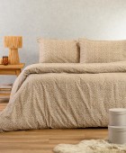 ΠΑΠΛΩΜΑΤΟΘΗΚΗ ΦΑΝΕΛΕΝΙΑ ΜΟΝΗ KESHIA BEIGE (165X245) Παπλωματοθήκες  Μονές Φανελένιες