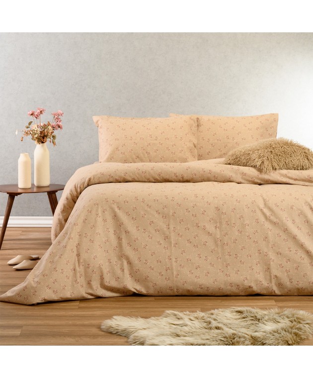 ΠΑΠΛΩΜΑΤΟΘΗΚΗ ΦΑΝΕΛΕΝΙΑ ΜΟΝΗ FAY BEIGE (165X245) Παπλωματοθήκες  Μονές Φανελένιες