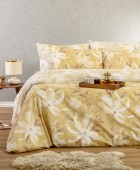 ΣΕΤ ΣΕΝΤΟΝΙΑ ΥΠΕΡΔΙΠΛΑ (Λ) GIULIA OCHRE CASUAL LINE (160Χ200+32) Σεντόνια Υπέρδιπλα