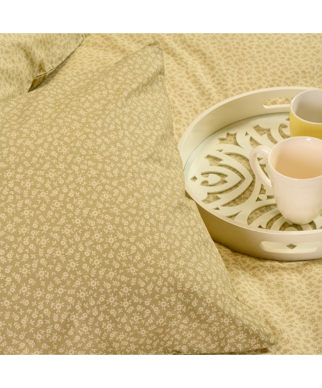 ΣΕΤ ΣΕΝΤΟΝΙΑ ΜΟΝΑ SAMUELE OLIVE/BEIGE ULTRA LINE (170X270) Σεντόνια Μονά