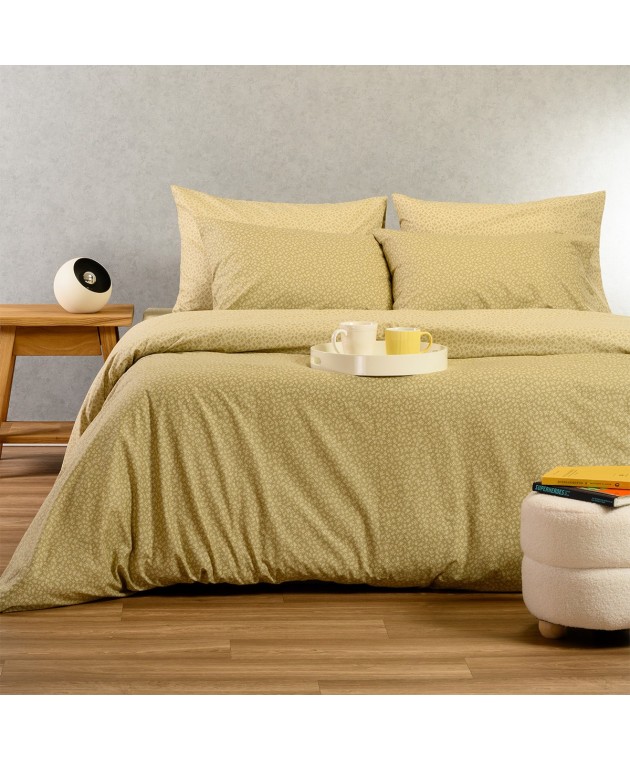 ΣΕΤ ΣΕΝΤΟΝΙΑ ΜΟΝΑ SAMUELE OLIVE/BEIGE ULTRA LINE (170X270) Σεντόνια Μονά