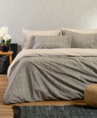 ΣΕΤ ΜΑΞΙΛΑΡΟΘΗΚΕΣ (Π) LUCA GREY ULTRA LINE (50X70) Μαξιλαροθήκες Μονόχρωμες