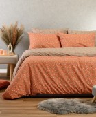 ΣΕΤ ΣΕΝΤΟΝΙΑ ΥΠΕΡΔΙΠΛΑ (Λ) CESARE APRICOT CASUAL LINE (160Χ200+32) Σεντόνια Υπέρδιπλα