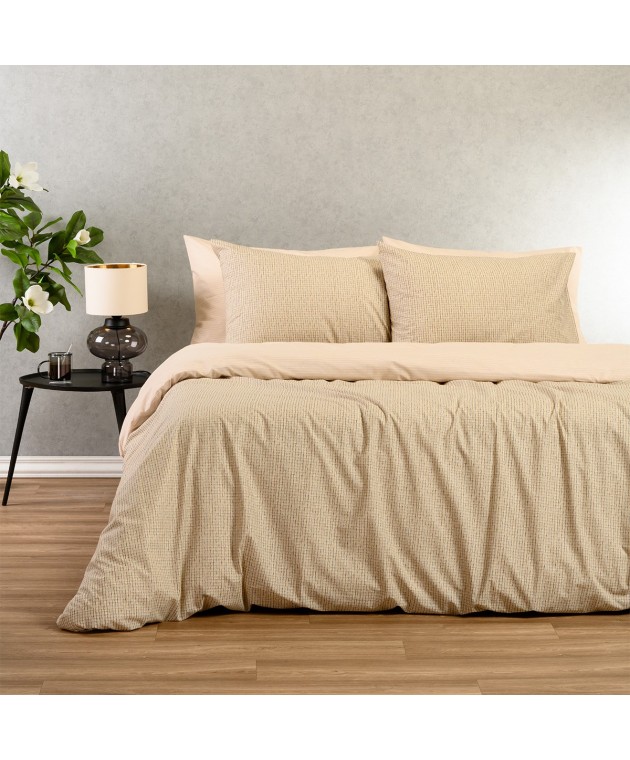 ΠΑΠΛΩΜΑΤΟΘΗΚΗ ΜΟΝΗ DAVIDE BEIGE CASUAL LINE (165X245) Παπλωματοθήκες Μονές