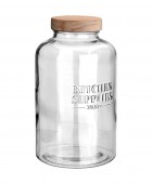 ESTIA ΔΟΧΕΙΟ ΑΠΟΘΗΚΕΥΣΗΣ ALLURE ΓΥΑΛΙΝΟ 3500ml 15x15x26cm Βάζα Τροφίμων