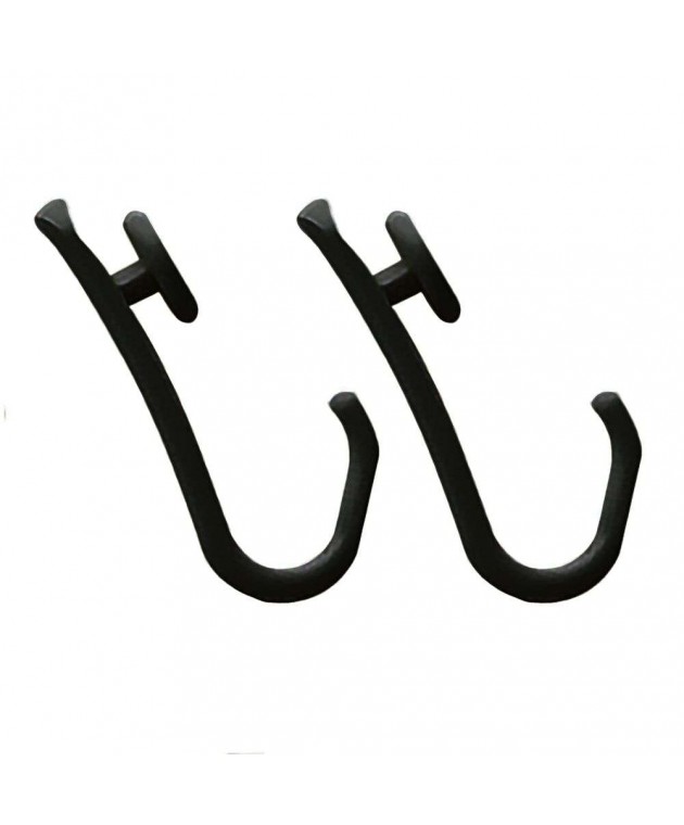Easy roll hooks 12 pcs black κρίκοι κουρτίνας μπάνιου Sealskin