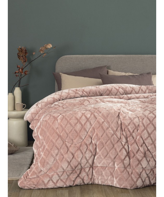 Κουβερτοπάπλωμα King size 240x260 NADINE/5 PINK Κουβερτοπάπλωμα  king size