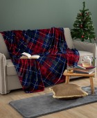 Κουβέρτα Fleece 160x220 CLAUS Ριχτάρια - Κουβέρτες καναπέ Χριστουγεννιάτικες