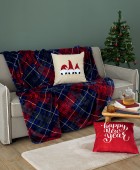 Κουβέρτα Fleece 160x220 CLAUS Ριχτάρια - Κουβέρτες καναπέ Χριστουγεννιάτικες