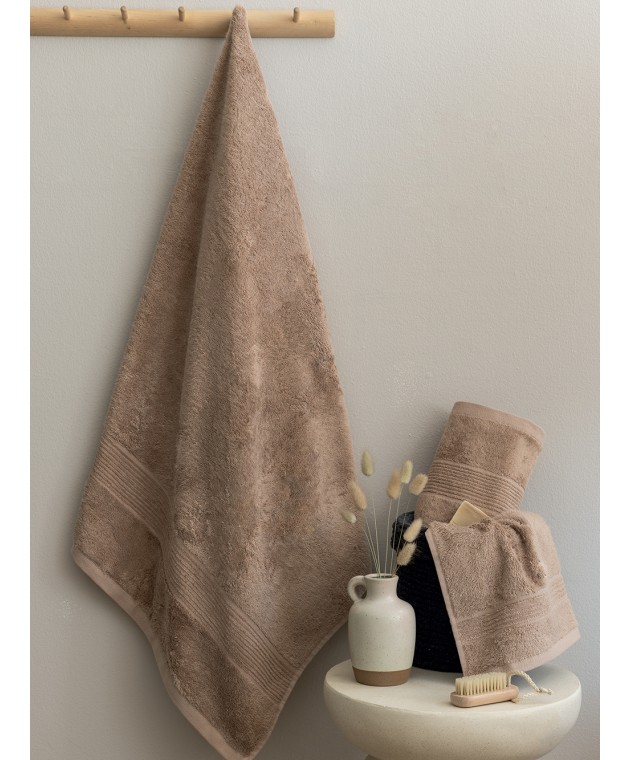 Πετσέτα Χεριών Towels Collection 30x50 VINS BEIGE Πετσέτες Mπάνιου