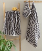 Πετσέτα Προσώπου Towels Collection 50x90 ZEB GREY Πετσέτες Mπάνιου