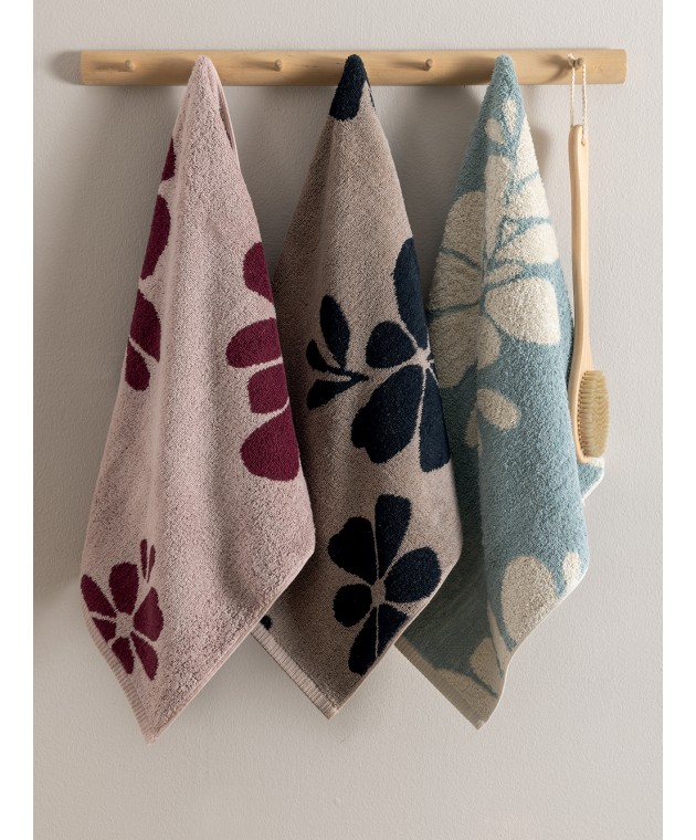 Πετσέτα Προσώπου Towels Collection 50x90 LOU BEIGE Πετσέτες Mπάνιου