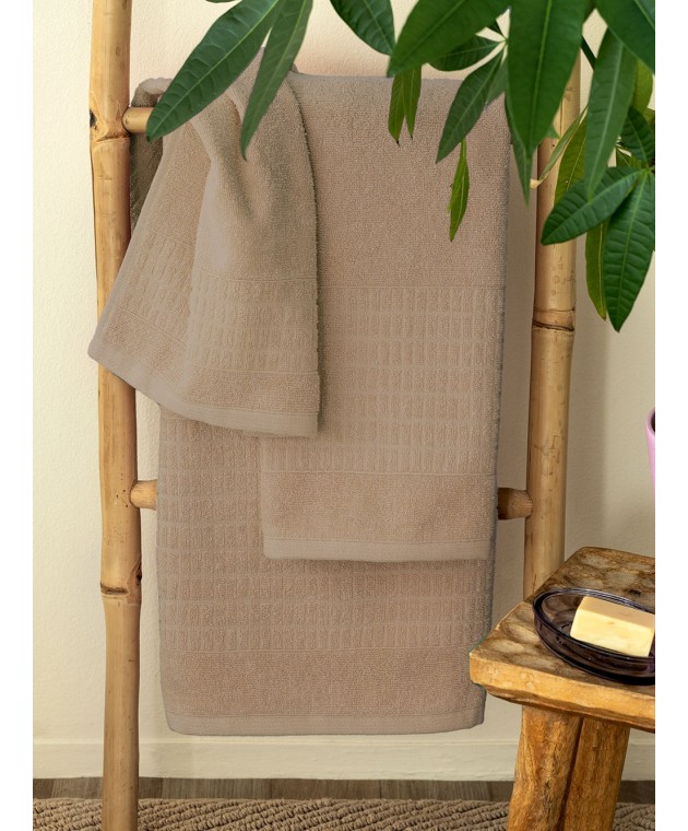 Πετσέτα Λουτρού Towels Collection 80x160 ROLL BEIGE Πετσέτες Mπάνιου