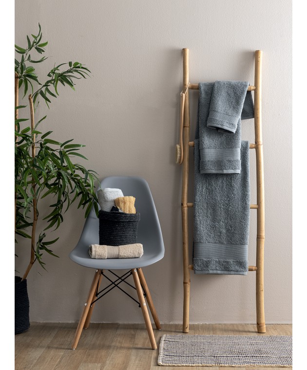Πετσέτα Προσώπου Towels Collection 50x90 NAYA GREY Πετσέτες Mπάνιου