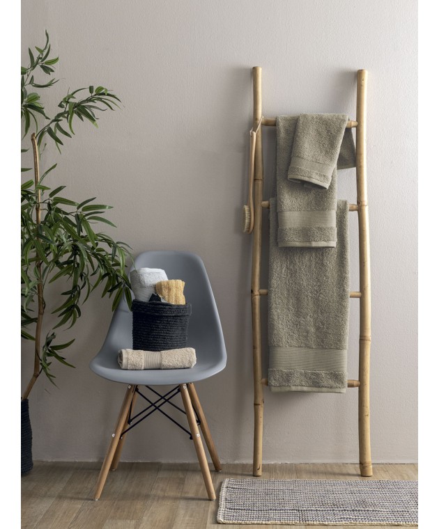 Πετσέτα Λουτρού Towels Collection 70x140 NAYA TAUPE Πετσέτες Mπάνιου