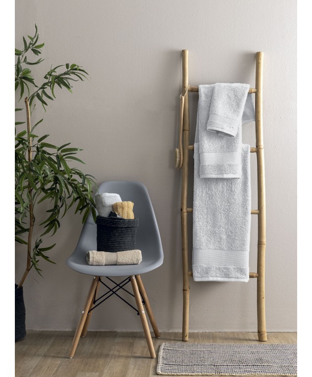 Πετσέτα Λουτρού Towels Collection 80x160 NAYA WHITE Πετσέτες Mπάνιου