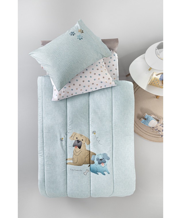 Παιδικό Πάπλωμα Paw Ciel Suede 160x220 Παιδικά Παπλώματα