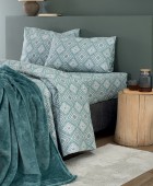 Σετ Παπλωματοθήκη Μονή Flannel Beauty 170x250 FB0239 Παπλωματοθήκες  Μονές Φανελένιες