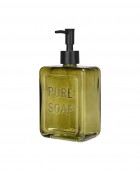 ESTIA ΑΝΤΛΙΑ ΣΑΠΟΥΝΙΟΥ PURE SOAP ΓΥΑΛΙΝΗ 520ml ΠΡΑΣΙΝΗ Δοχείο Κρεμοσάπουνου