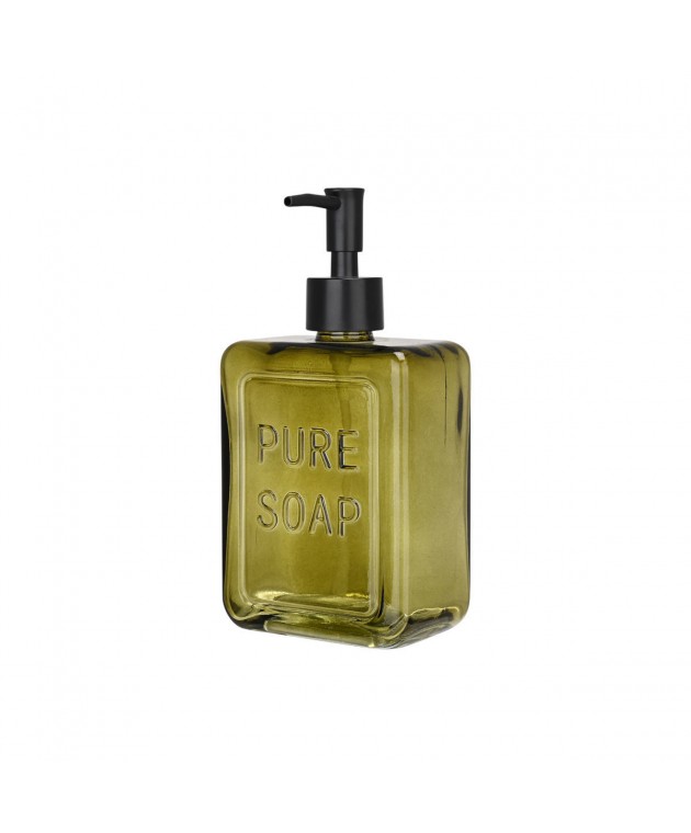 ESTIA ΑΝΤΛΙΑ ΣΑΠΟΥΝΙΟΥ PURE SOAP ΓΥΑΛΙΝΗ 520ml ΠΡΑΣΙΝΗ Δοχείο Κρεμοσάπουνου