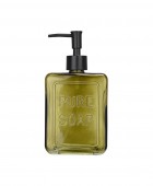 ESTIA ΑΝΤΛΙΑ ΣΑΠΟΥΝΙΟΥ PURE SOAP ΓΥΑΛΙΝΗ 520ml ΠΡΑΣΙΝΗ Δοχείο Κρεμοσάπουνου