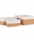 ESTIA ΚΑΛΑΘΙ ΟΡΓΑΝΩΣΗΣ BAMBOO ESSENTIALS ME ΕΠΕΝΔΥΣΗ ΣΕΤ 3ΤΕΜ. ΝΕΑ ΠΛΕΞΗ Διακοσμητικά Καλάθια-Κουτιά