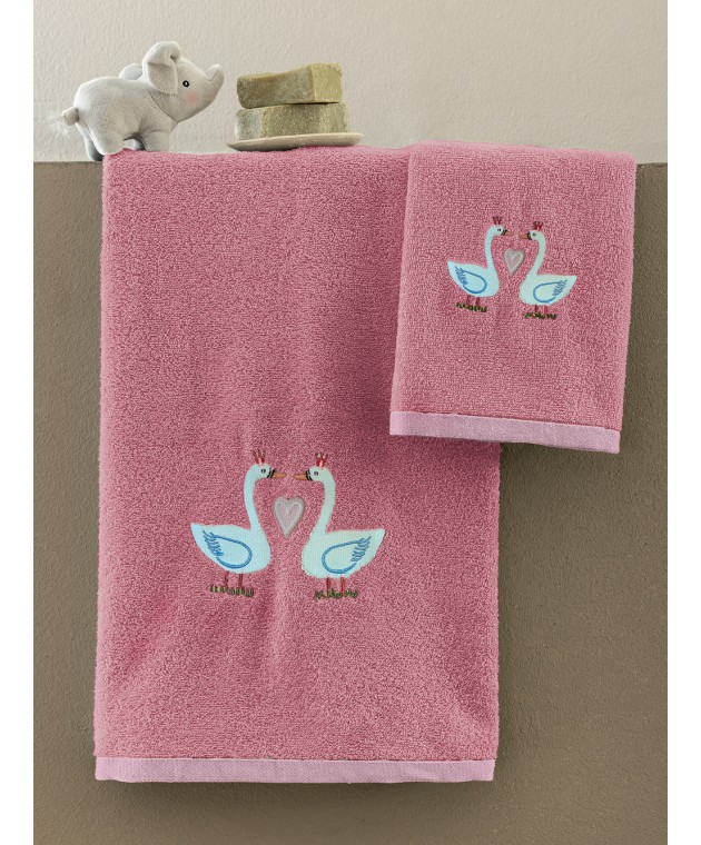 Σετ Παιδικές Πετσέτες Kids Bath SWAN Πετσέτες Παιδικές