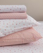 Σεντόνι Κούνιας 130x170 BB100 (Καρό) ROSE Χωρίς Λάστιχο Βρεφικά Σεντόνια Μεμονωμένα