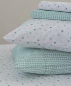 Σεντόνι Κούνιας 70x140+20 BB101 (Αστέρια) AQUA Με Λάστιχο Βρεφικά Σεντόνια Μεμονωμένα