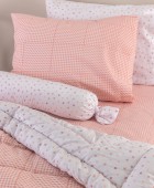 Ζεύγος Μαξιλαροθήκες 52x72 BB100 (Καρό) ROSE Παιδικές Μαξιλαροθήκες