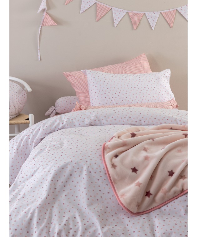Ζεύγος Μαξιλαροθήκες 52x72 BB101 (Αστέρια) ROSE Παιδικές Μαξιλαροθήκες