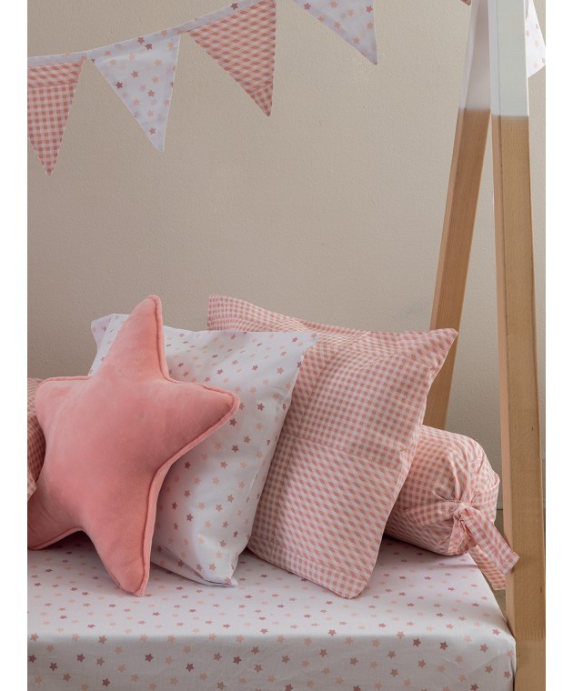 Ζεύγος Μαξιλαροθήκες 52x72 BB101 (Αστέρια) ROSE Παιδικές Μαξιλαροθήκες