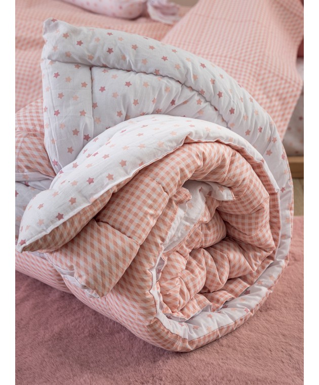 Πάπλωμα Κούνιας Bon Bon 110x150 BB100 ROSE Βρεφικά Παπλώματα
