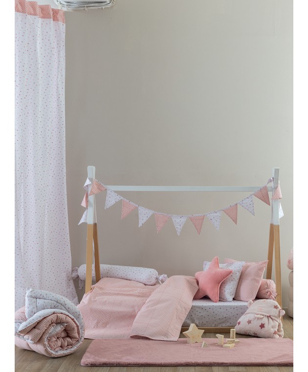 Κουρτίνα Bon Bon 170x270 BB101 ROSE Παιδικές Κουρτίνες