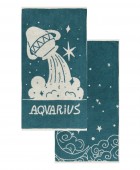 ZODIAC-AQUARIUS ΣΕΤ 2 ΤΕΜ ΠΕΤΣΕΤΕΣ ΠΡΟΣΩΠΟΥ 50X90 Σετ πετσέτες Mπάνιου