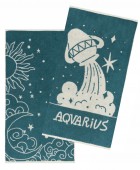 ZODIAC-AQUARIUS ΣΕΤ 2 ΤΕΜ ΠΕΤΣΕΤΕΣ ΠΡΟΣΩΠΟΥ 50X90 Σετ πετσέτες Mπάνιου