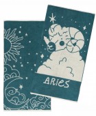 ZODIAC-ARIES ΣΕΤ 2 ΤΕΜ ΠΕΤΣΕΤΕΣ ΠΡΟΣΩΠΟΥ 50Χ90 Σετ πετσέτες Mπάνιου